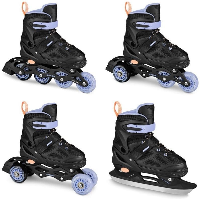 Łyżworolki regulowane 4w1 rozmiar 34-37