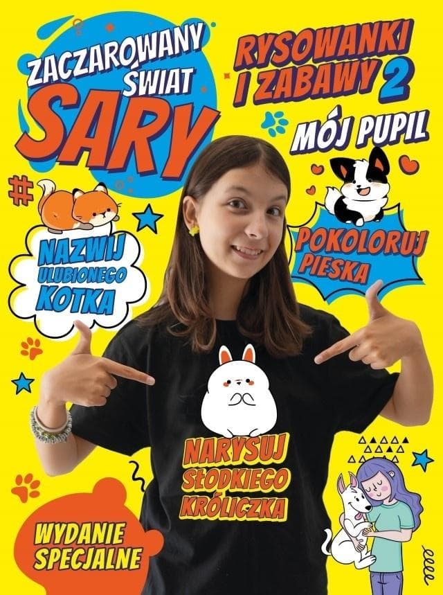 Zaczarowany świat Sary rysowanie i zabawa dla dziewczynek