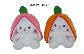 Zając dekoracyjny 18 cm mix kolorów