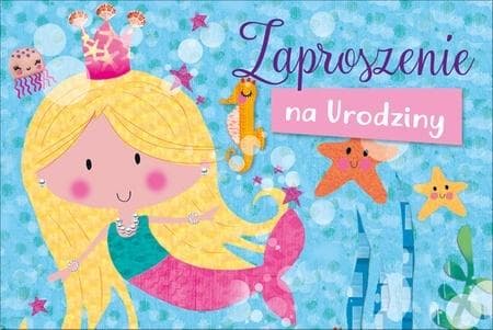 Zaproszenia urodzinowe z kopertami 10 sztuk