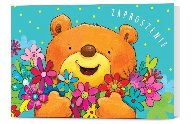 Zaproszenia urodzinowe z kopertami 10 sztuk