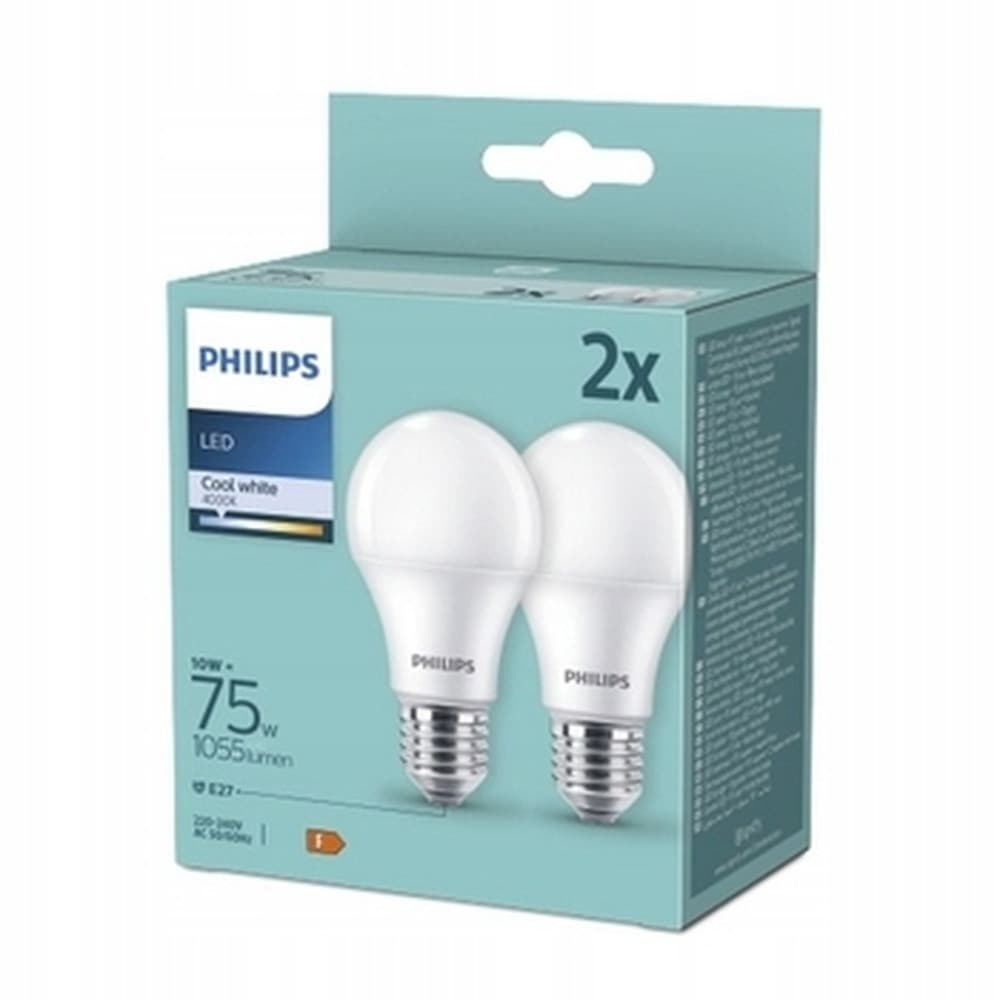 Żarówka LED E27 10W Barwa Zimna 2 sztuki