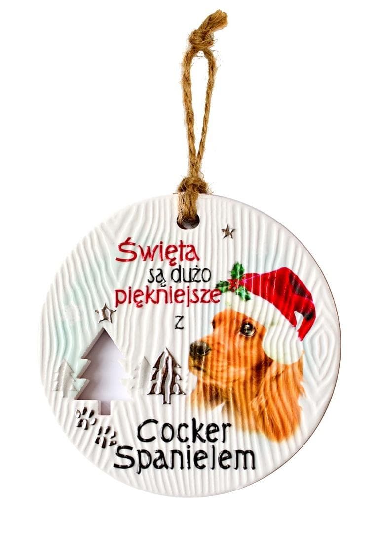 Zawieszka Cocker Spaniel (CEZ-011) – ozdobny brelok do kluczy lub torebki
