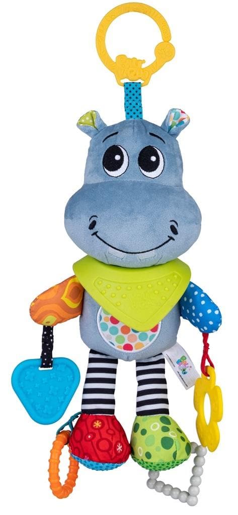 Zawieszka Hipcio Hipolit z gryzakami i dzwoneczkiem