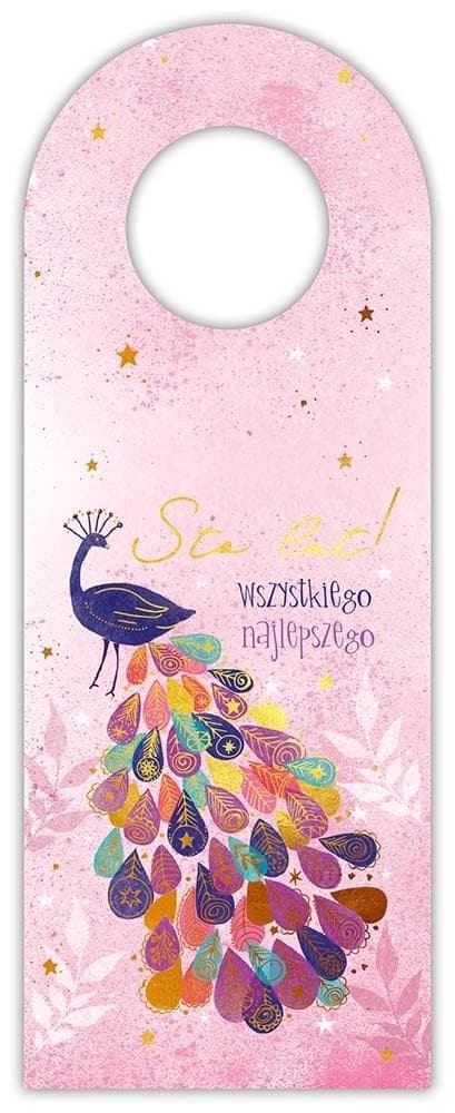 Zawieszka na butelkę Paw ekskluzywna dekoracja