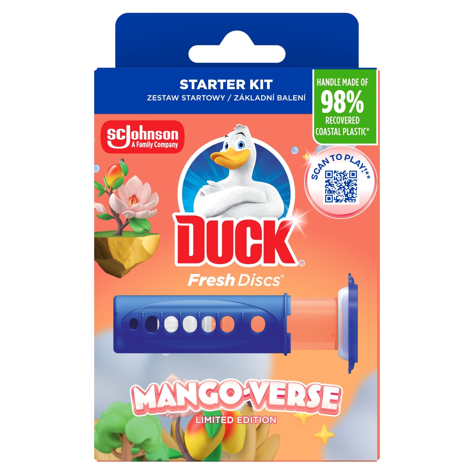 Żelowy krążek do WC Duck Mango-Verse 36 ml