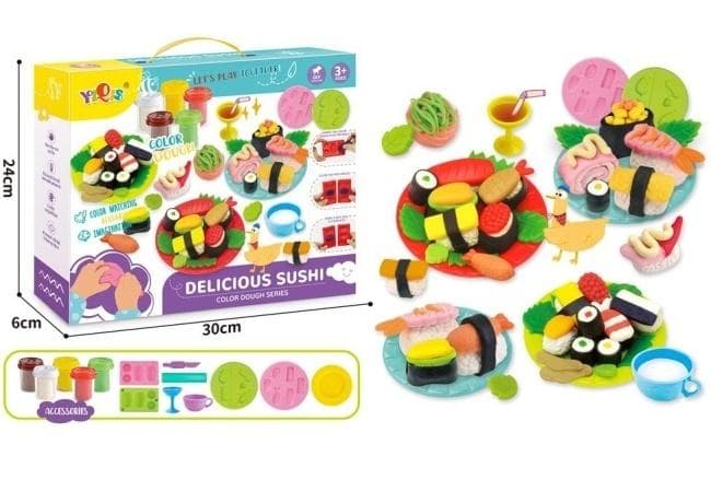 Zestaw ciastoliny do tworzenia sushi dla dzieci