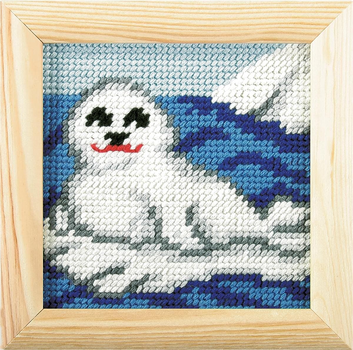 Zestaw do haftu z ramką Moje pierwsze wyszywanie Foczka