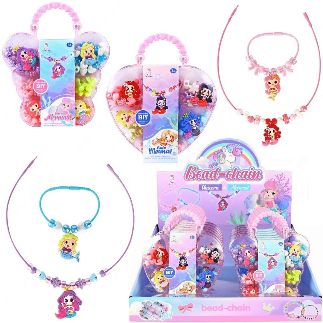 Zestaw do tworzenia biżuterii Koraliki DIY Syrenka Jednorożec