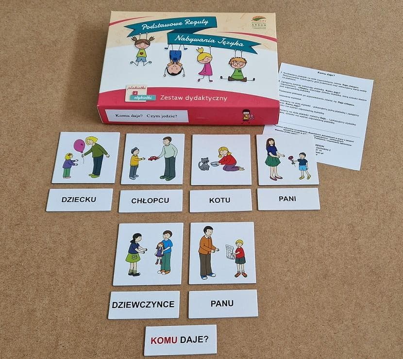 ARSON Zestaw edukacyjny: Komu daje? Czym jedzie? Nauka czytania dla dzieci