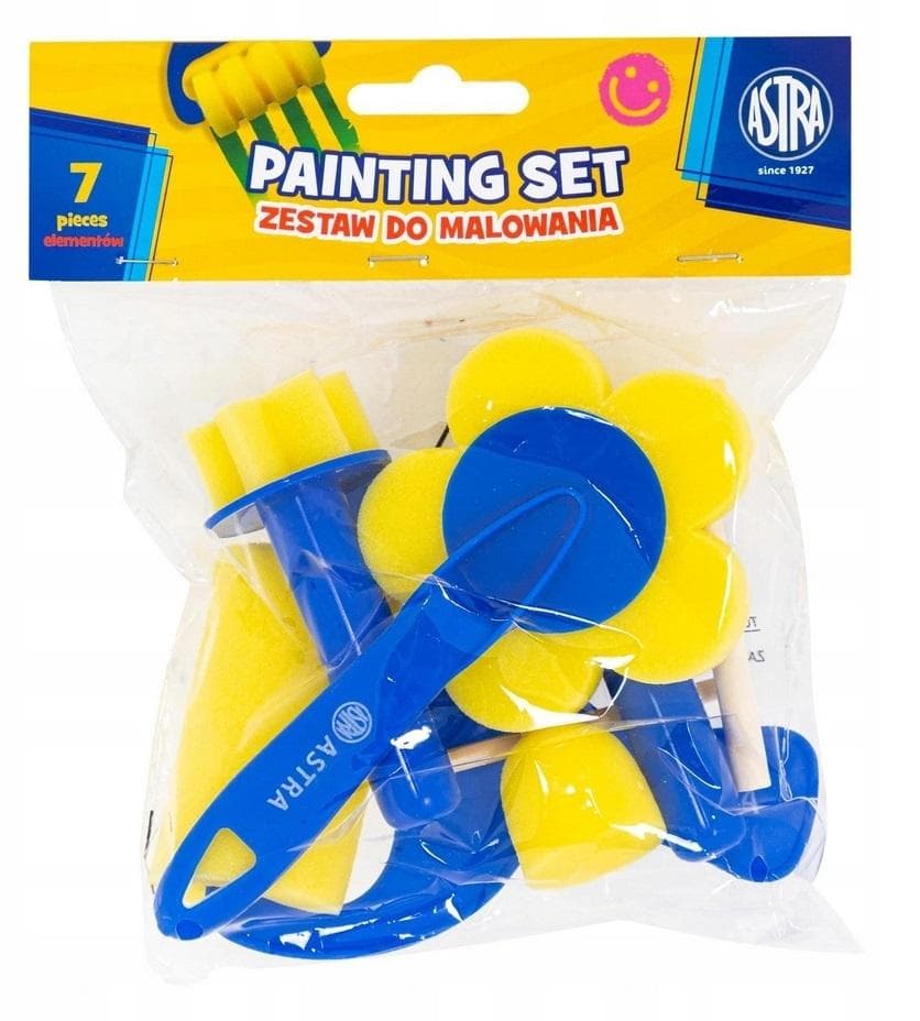 Zestaw gąbek i wałków do malowania Astra 7 sztuk