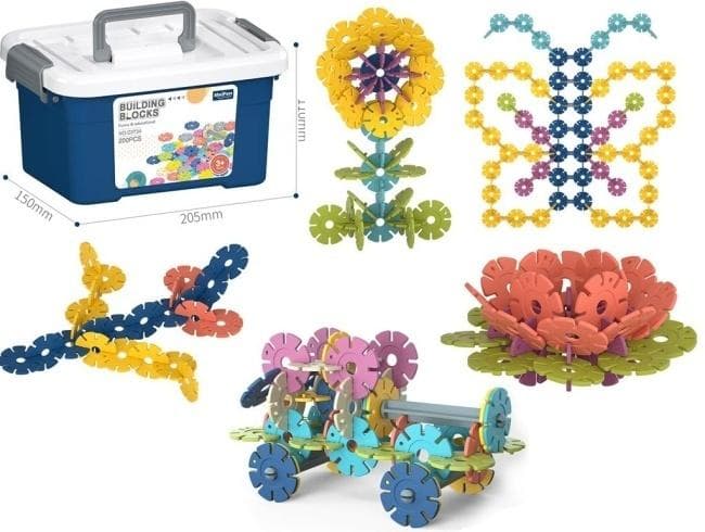 Zestaw klocków konstrukcyjnych 200 sztuk