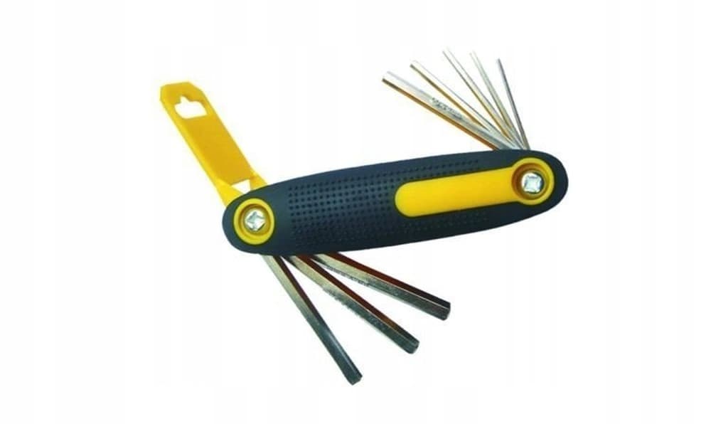 Zestaw kluczy imbusowych 1.5-6 mm ze stali chromowo-wanadowej 8 sztuk