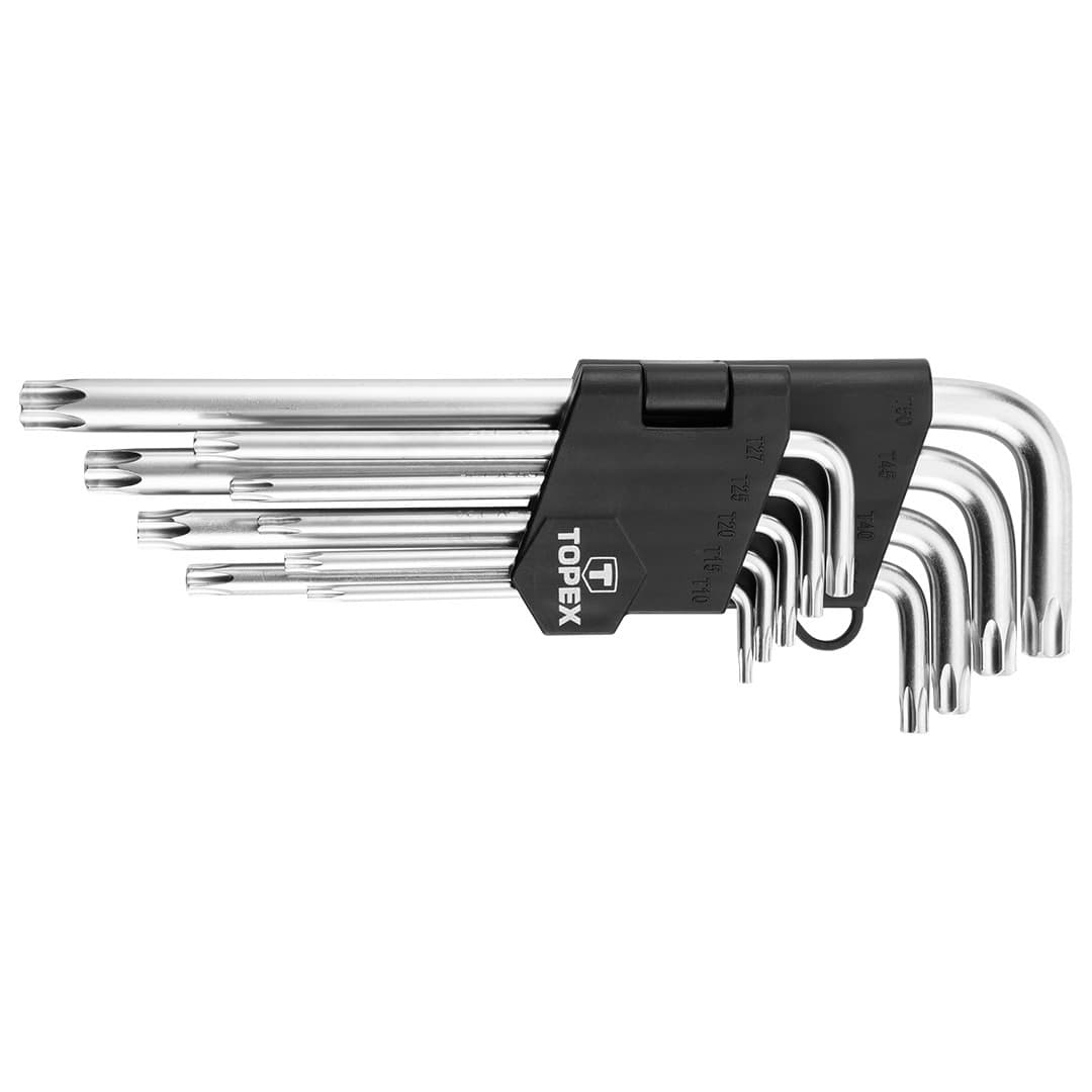 Zestaw kluczy Torx długich T10-T50, 9 sztuk