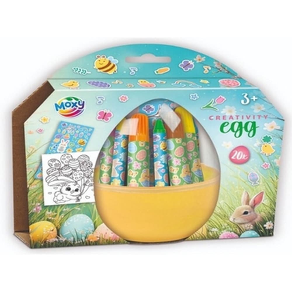 Zestaw kreatywny do dekoracji jajek wielkanocnych 20 elementów
