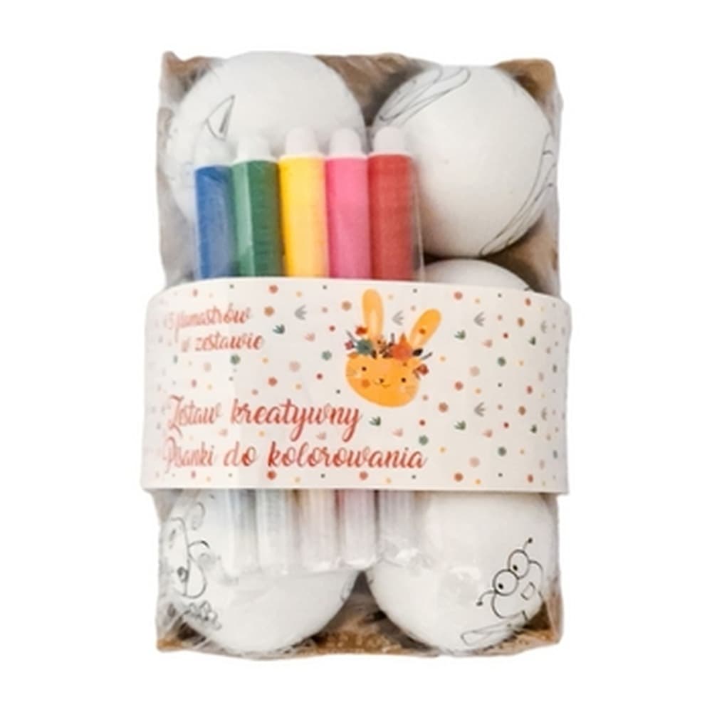 Zestaw kreatywny do kolorowania pisanek wielkanocnych