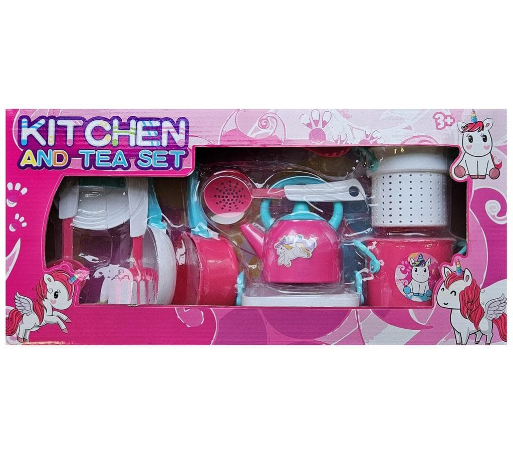 Zestaw naczyń z motywem jednorożca 11 elementów