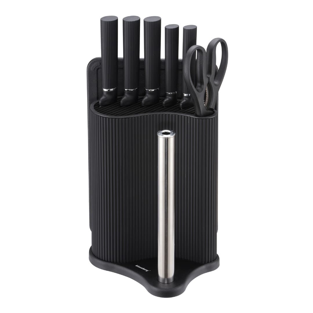 Zestaw noży Klausberg 8 elementów ze stojakiem i deską