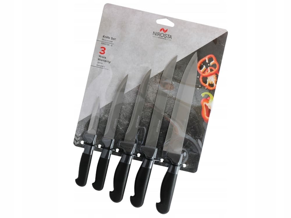 Zestaw noży Nirosta 5 sztuk do kuchni