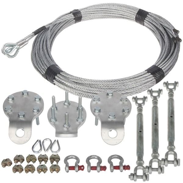 Zestaw odciągów do systemu odciągowego I poziom