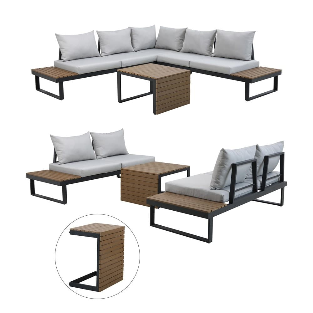 Zestaw ogrodowy MARBELLA ZES SZARY