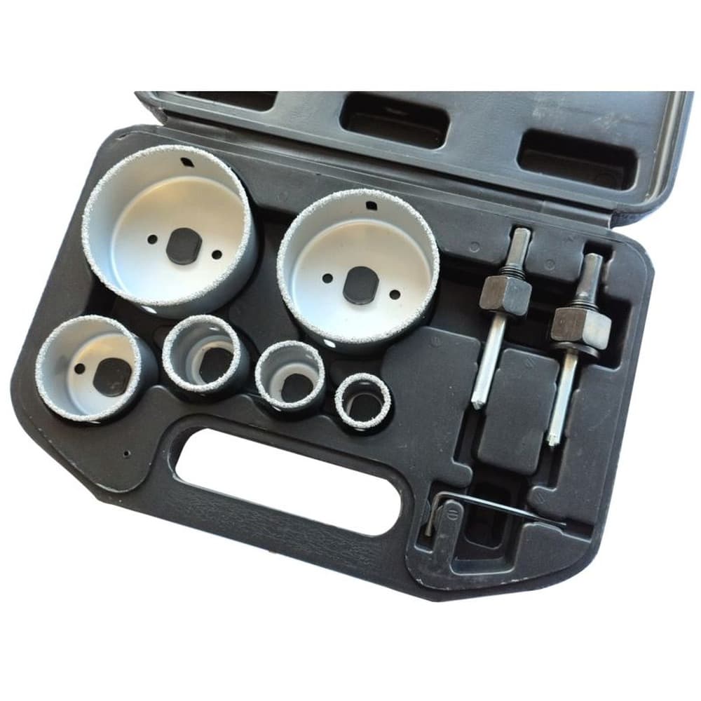 Zestaw otwornic do betonu i glazury 22-73 mm 9 sztuk