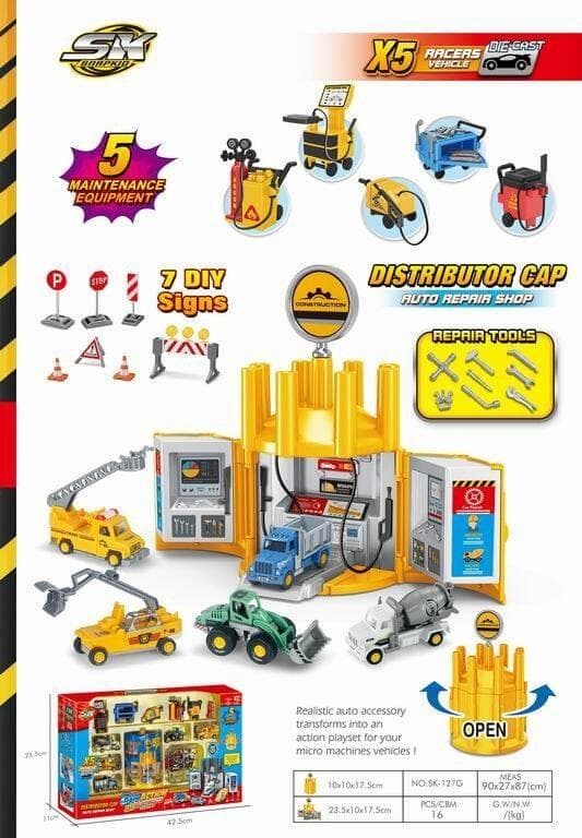 Zestaw parkingowy dla dzieci SK-127G z pudełkiem