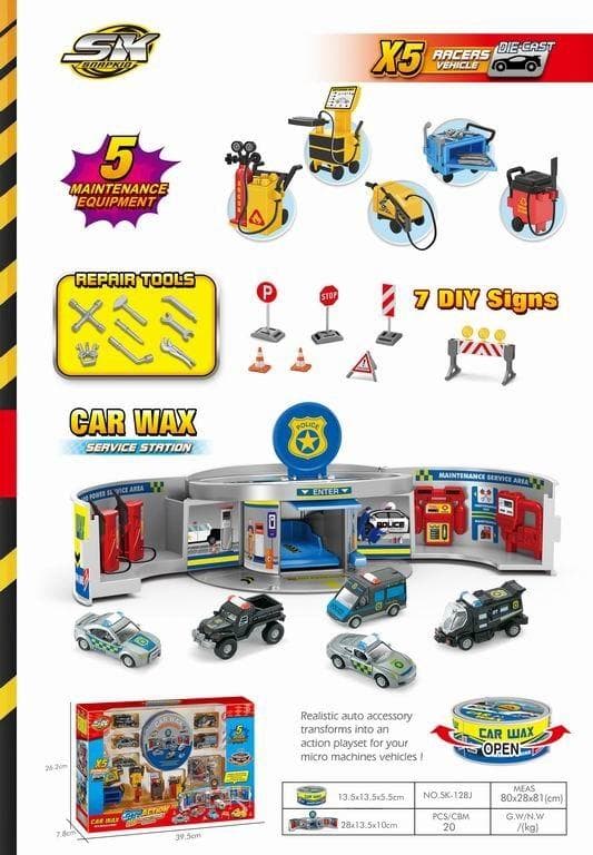 Zestaw Parkingowy dla dzieci SK-128J z pudełkiem