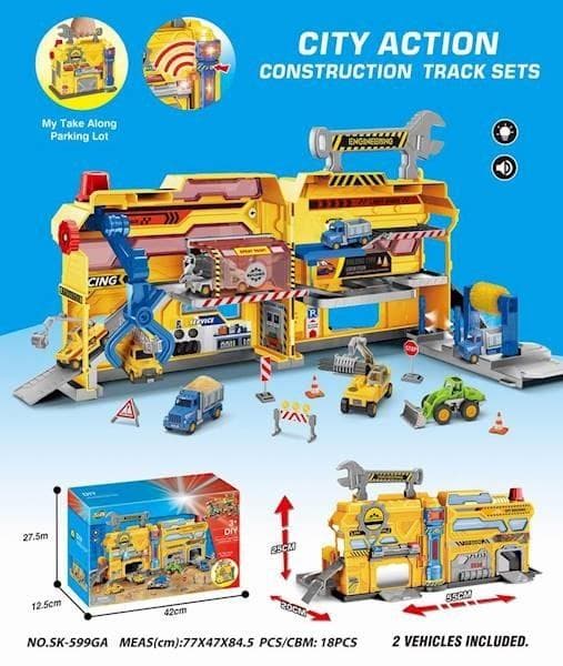 Zestaw parkingowy dla dzieci z akcesoriami