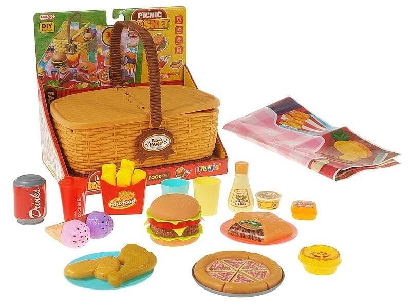 Zestaw piknikowy w koszyku dla 4 osób