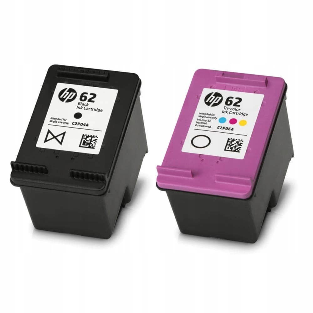 Zestaw tuszów HP 62 czarny i kolorowy