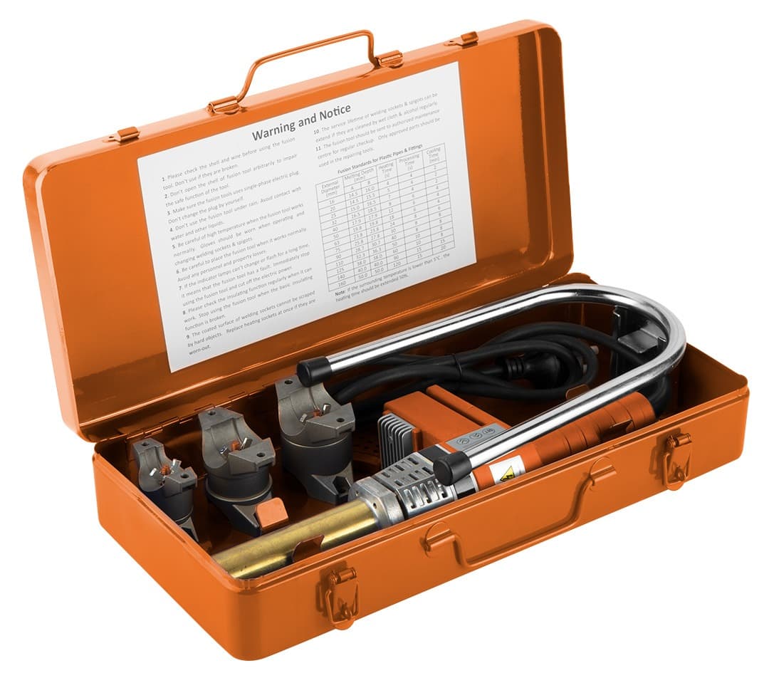 Zgrzewarka do rur z tworzyw sztucznych NEO 700W z 3 tulejami