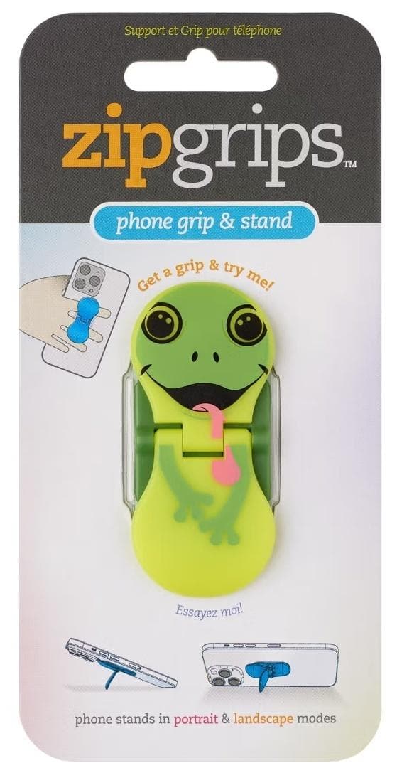 ZipGrip uchwyt na palec do telefonu Żaba