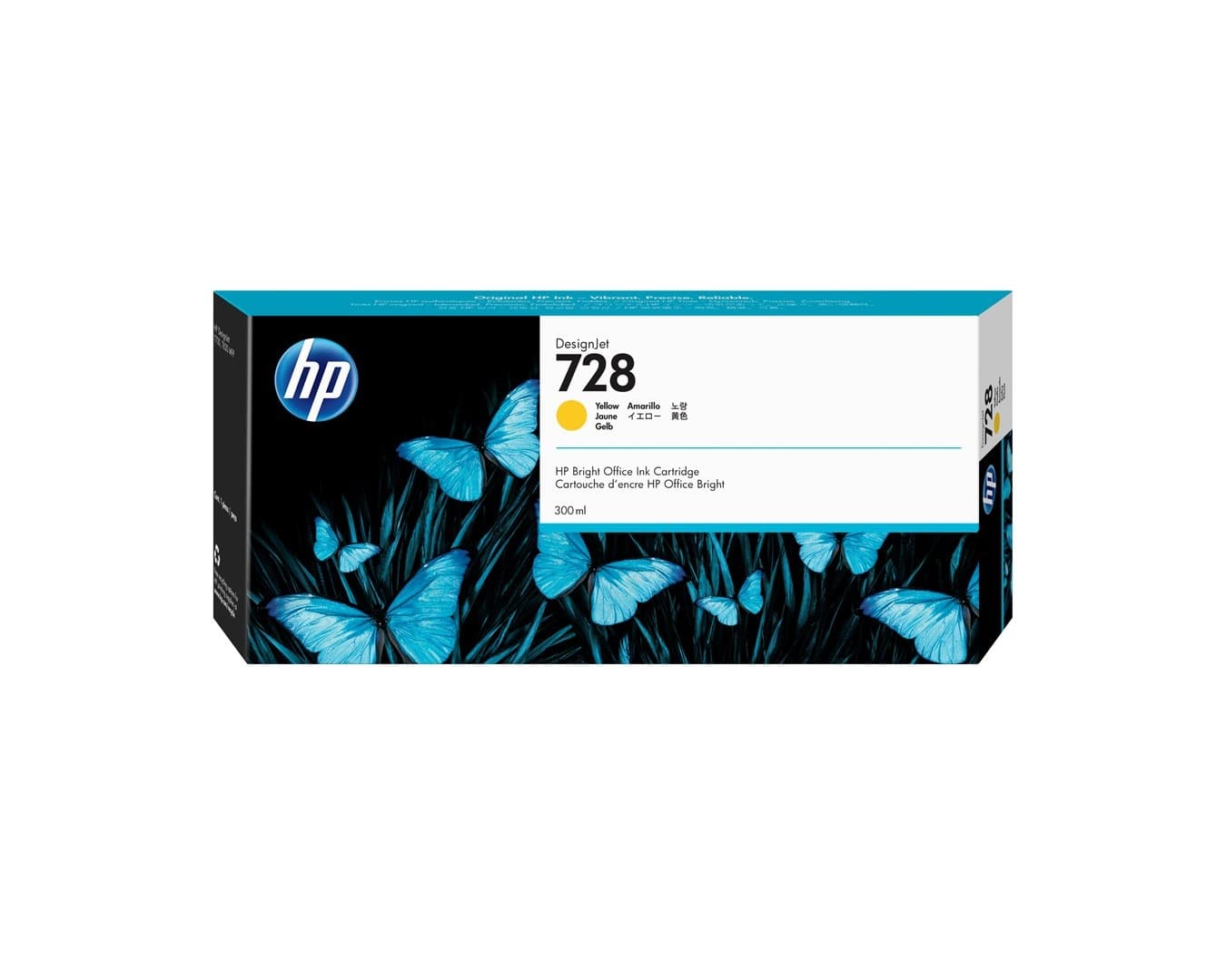 Żółty wkład atramentowy do drukarki HP DesignJet 300 ml