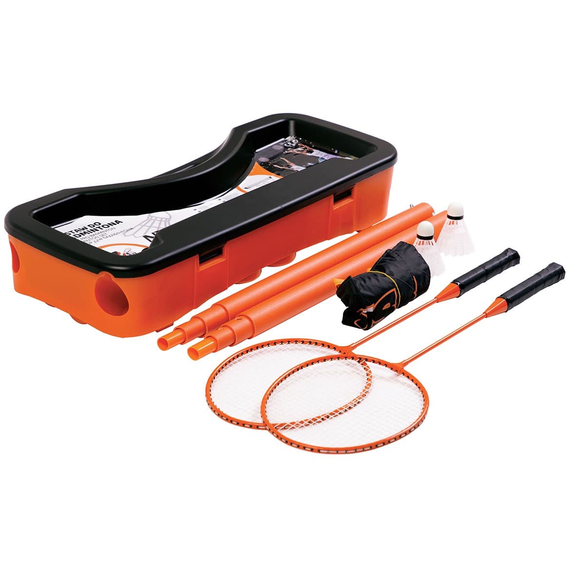 Zestaw do badmintona Nils ZSB1 - 2 rakiety, 2 lotki, siatka i walizka