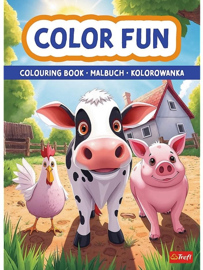 Zwierzęta na farmie Kolorowanka dla dzieci