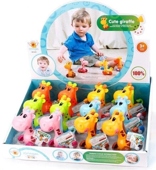 Nakręcana żyrafa dla dzieci MIX kolorów